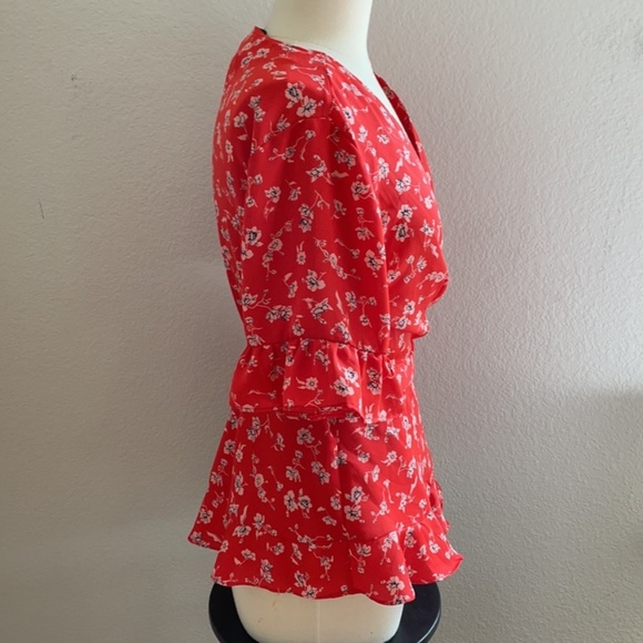 19 Cooper Nicole Full Wrap Blouse Size Large - Picture 7 of 9